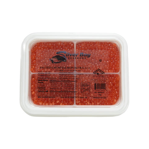 Wild Alaska Chum Salmon Ikura Silver Bay